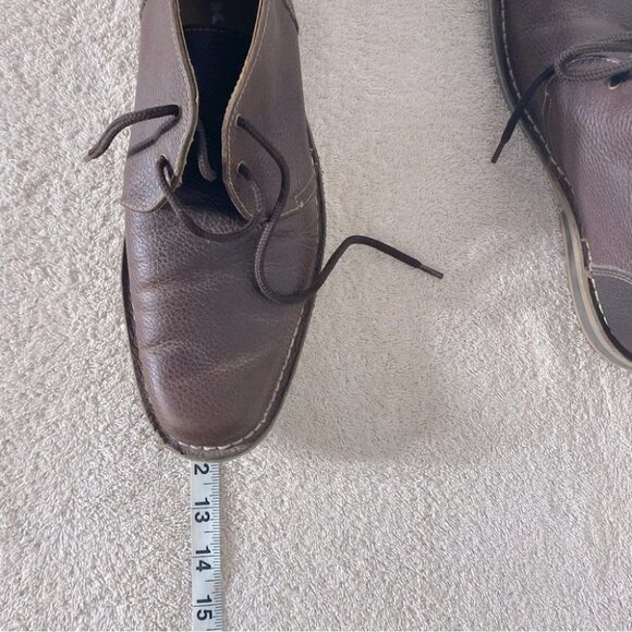 IKON Brown Pebbled Leather High Top Chukka Style Boots 9 - Picture 10 of 12